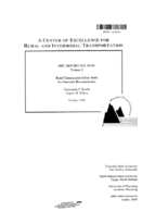 Road Construction Safety Audit for Interstate Reconstruction Volume 1