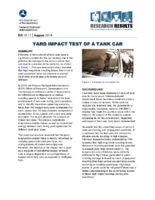 Yard Impact Test of a Tank Car