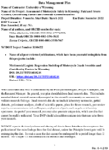Assessment of Motorcycle Safety in Wyoming Fatal and Severe Crashes Contributing Factors and Potential Countermeasures Data Management Plan