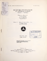 Multinational Activities of Major US Automotive Producers Volume I  Summary