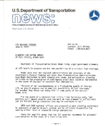 Department of Transportation News Releases June 1979
