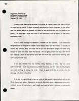 Suggested Remarks for Secretary Elizabeth Dole at her SwearingIn Ceremonies