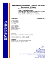 Replaceable Unbonded Tendons for PostTensioned Bridges
