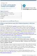 Air Quality and Sustainable Transportation Highlights JulyAugust 2018