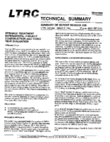 Sprinkle Treatment Experimental Project Construction and Three Year Evaluation Technical Summary