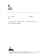 Identifying Types of Drug Intoxication Laboratory Evaluation of a SubjectExamination Procedure