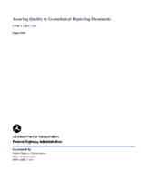Assuring Quality in Geotechnical Reporting Documents Geotechnical Engineering Circular No 14