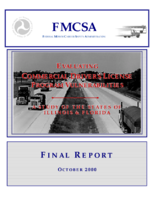 Evaluating Commercial Drivers License Program Vulnerabilities A Study of the States of Illinois and Florida