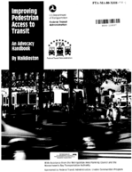 Improving pedestrian access to transit  an advocacy handbook