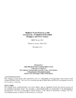 Biodiesel waste products as soil amendments  evaluation of microbial biological and plant toxicity
