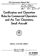 CAM 42a Certification And Operation Rules For Commercial Operators And Air Taxi Operators Small Aircrafts