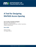 A Tool for Designing MnPASS Access Spacing