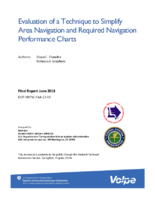 Evaluation of a technique to simplify area navigation and required navigation performance charts