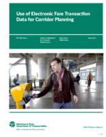 Use of electronic fare transaction data for corridor planning