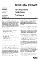 Technical Summary Travtek Operational Test Evaluation Final Reports