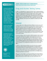 Drug and Alcohol Testing Survey  1998 Results Analysis Brief