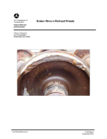 Broken rims in railroad wheels