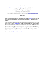Public Involvement Low Budget Can Mean High Effectiveness