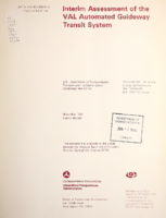 Interim Assessment of the VAL Automated Guideway Transit System