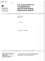 US Department of Transportation Optical Disk Needs Assessment Report