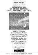 Determination of bridge response using acceleration data