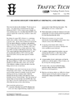 Reasons Sought for Repeat Drinking and Driving Traffic Tech