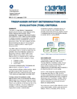 Trespasser Intent Determination and Evaluation TIDE Criteria Research Results