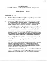 Deputy Secretary of Transportation Mortimer Downey Speeches June 1998