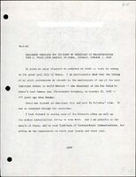 Statement Prepared for Delivery by Secretary of Transportation John A Volpe upon Arrival in Genoa