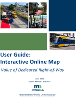 User Guide Interactive Online Map Value of Dedicated Right of Way