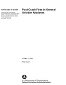 PostCrash Fires in General Aviation Airplanes