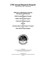LTRC Annual Research Program  Fiscal Year July 1 2017  June 30 2018