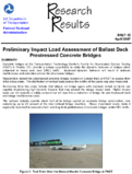 Preliminary Impact Load Assessment of Ballast Deck Prestressed Concrete Bridges Research Results