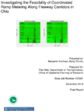 Investigating the Feasibility of Coordinated Ramp Metering Along Freeway Corridors in Ohio