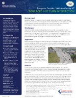 Displaced LeftTurn Intersection  Bangerter Corridor Salt Lake County UT