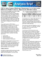 FMCSA Safety Program Effectiveness Measurement Carrier Intervention Effectiveness Model Version 11Report for FY 2015 Interventions Analysis Brief