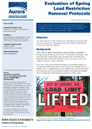Evaluation of Spring Load Restriction Removal Protocols Brief