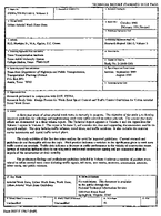 Urban Arterial Work Zone Data Volume 3 Data