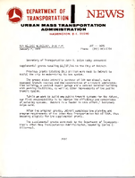 Department of Transportation News Urban Mass Transportation Administration DOT 0470
