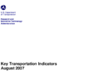 Key Transportation Indicators August 2007