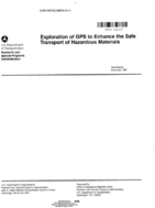 Exploration of GPS to enhance the safe transport of hazardous materials