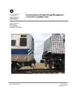Conventional and Crash Energy Management Locomotive Coupling Tests