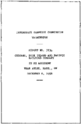 Interstate Commerce Commision Report of the Accident  Investigation Occuring on the CHICAGO ROCK ISLAND AND PACIFIC RAILROAD COMPANY AULNE KS