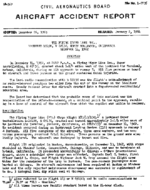 Investigation of Aircraft Accident THE FLYING TIGER LINE NORTH HOLLYWOOD CALIFORNIA 19621214