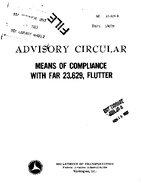 AC 236291 Means of Compliance with  FAR 23629 Flutter