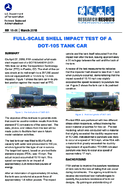 FullScale Shell Impact of a DOT105 Tank Car
