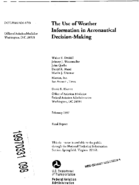 The Use of Weather Information in Aeronautical DecisionMaking