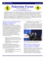 Pedestrian Forum Safe Pedestrians and a Walkable America  Volume 46 Spring 2009