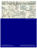 PreConstruction Community and Business Impact Study Hwy 63 Route Relocation Report