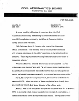 Air Travel Consumer Report January and February 1971